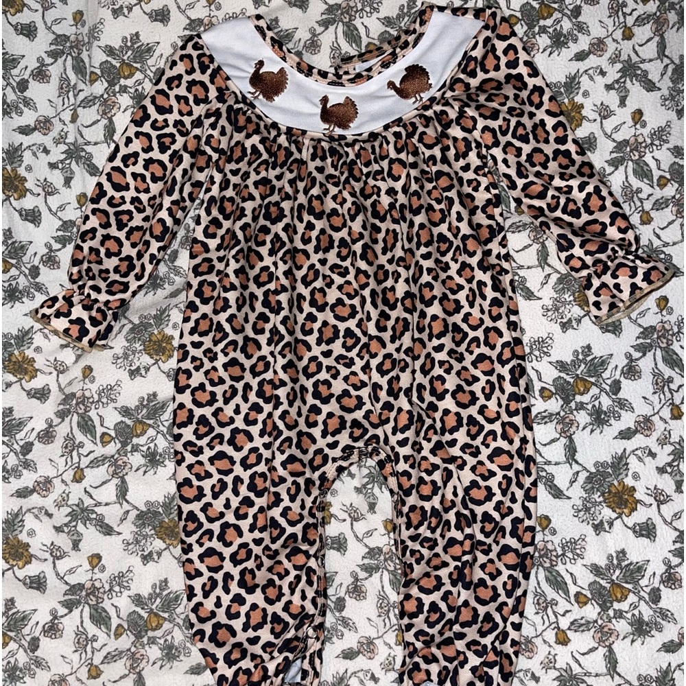 Girl’s Turkey Thanksgiving Romper
